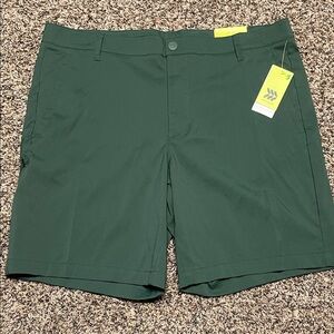 All in Motion Dark Green Men's Flat Front / Cargo Golf Shorts